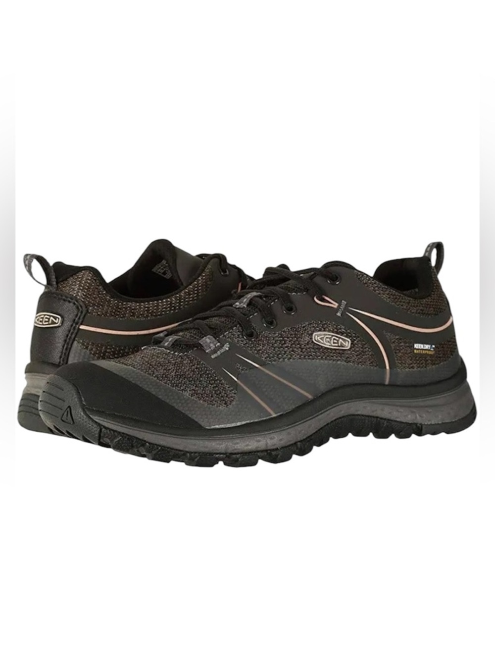 Keen Terradora Outdoor Hiking Shoes Raven Rose Dawn Size 7.5